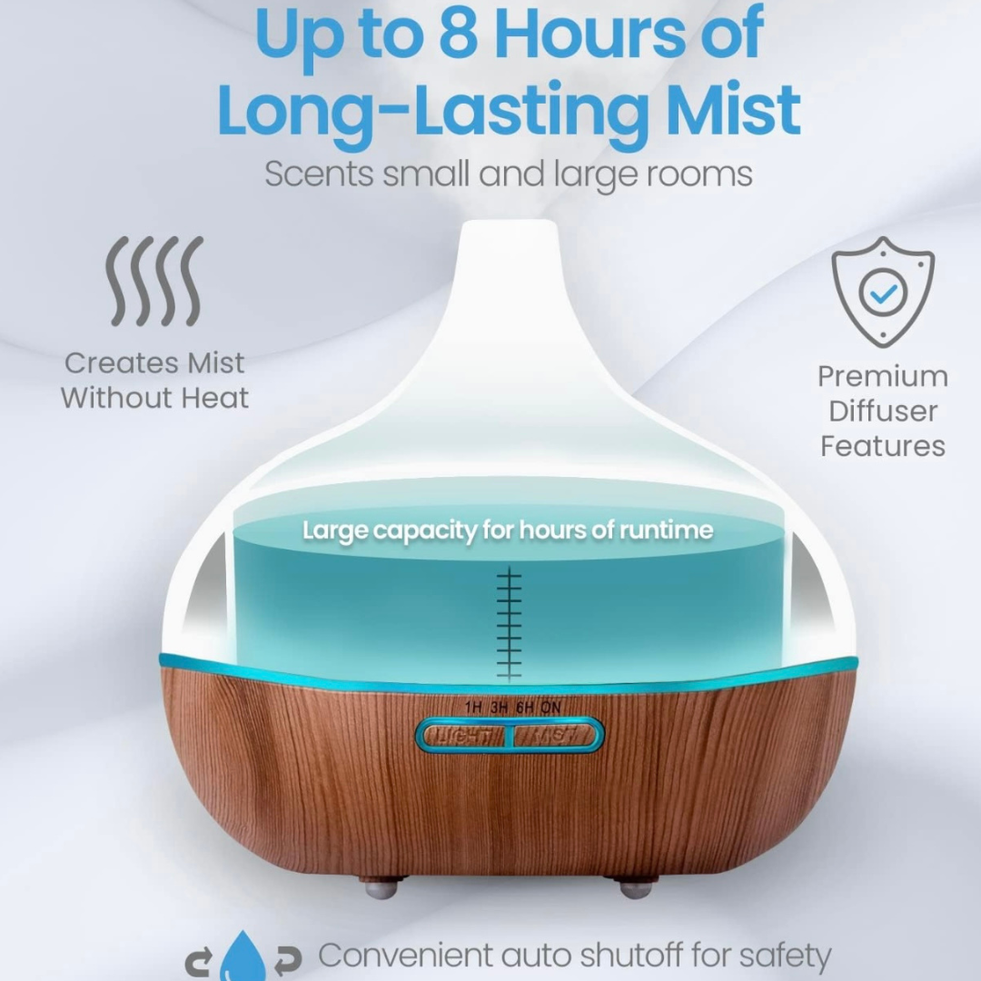 Aromatherapy Diffuser +10 Free Essential Oils