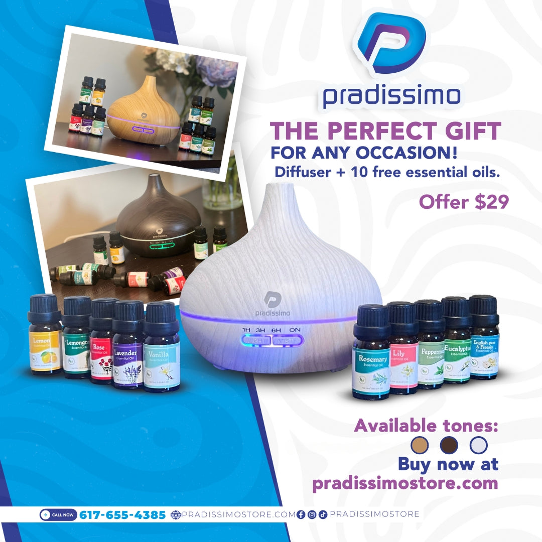 Aromatherapy Diffuser +10 Free Essential Oils